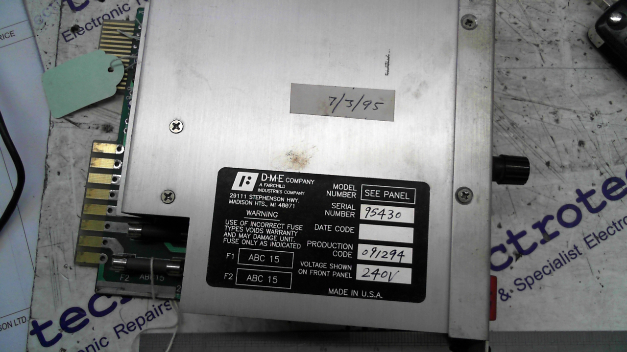 DME SSM9 Temperature Control Board