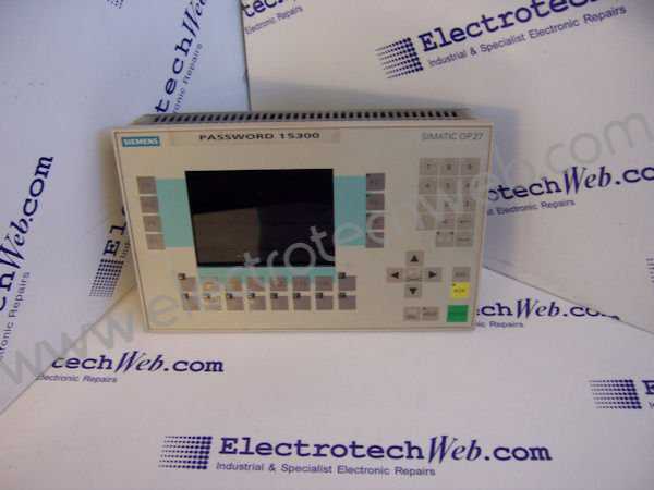 Siemens 6AV3627-1JK00-0AX0 OP27 Operator Panel