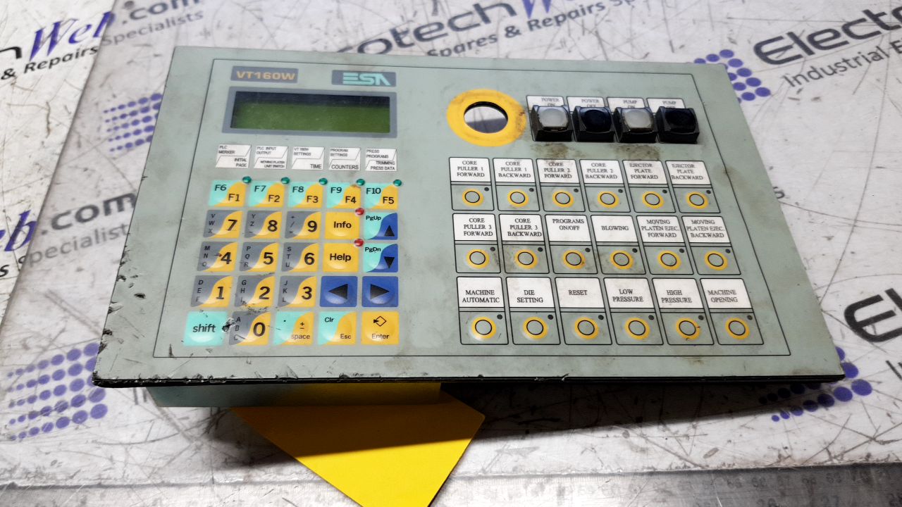 ESA VT160W Operator Panel