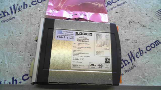 Block PVFE 24/24-24 4-Channel Electronic Fuse