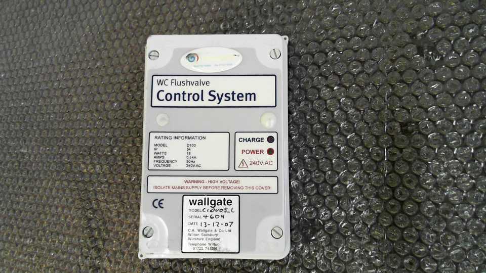 Wallgate CIDV05L Flush Control System