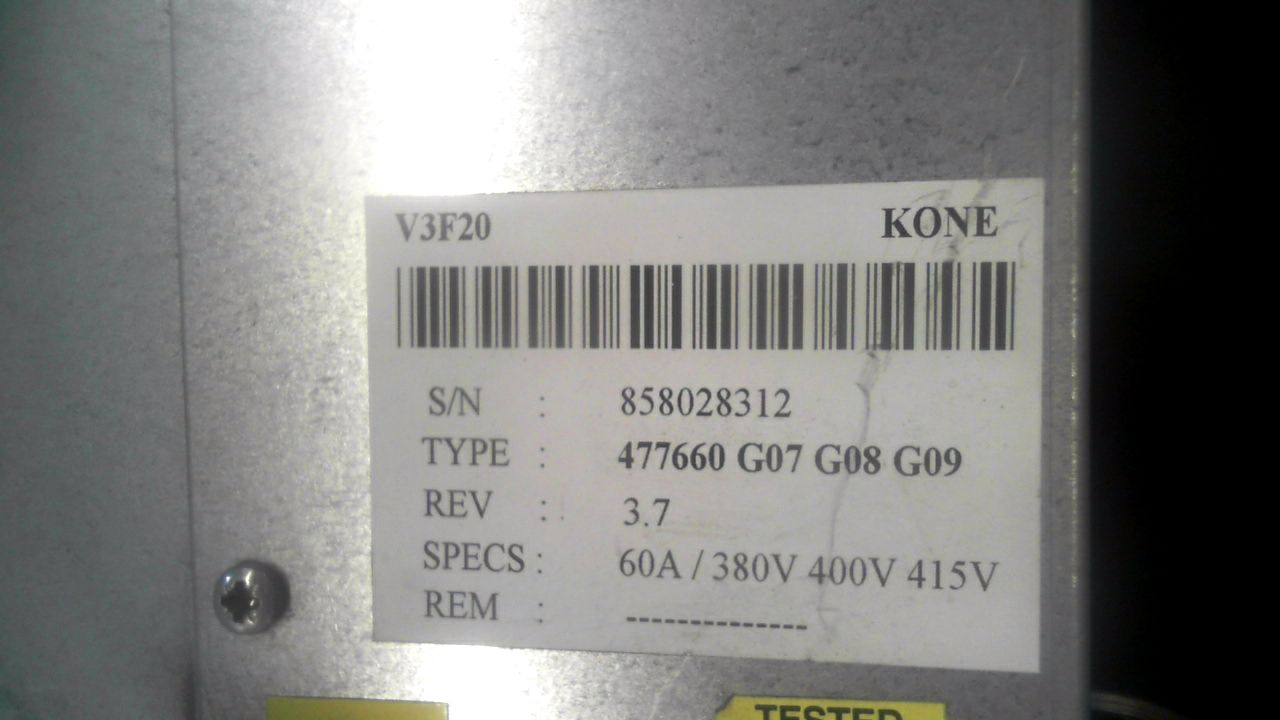 Kone V3F20 G4776607 G08 G09 Drive