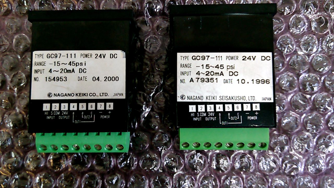 Nagano Keiki GC97-111 Dig. Panel Meter