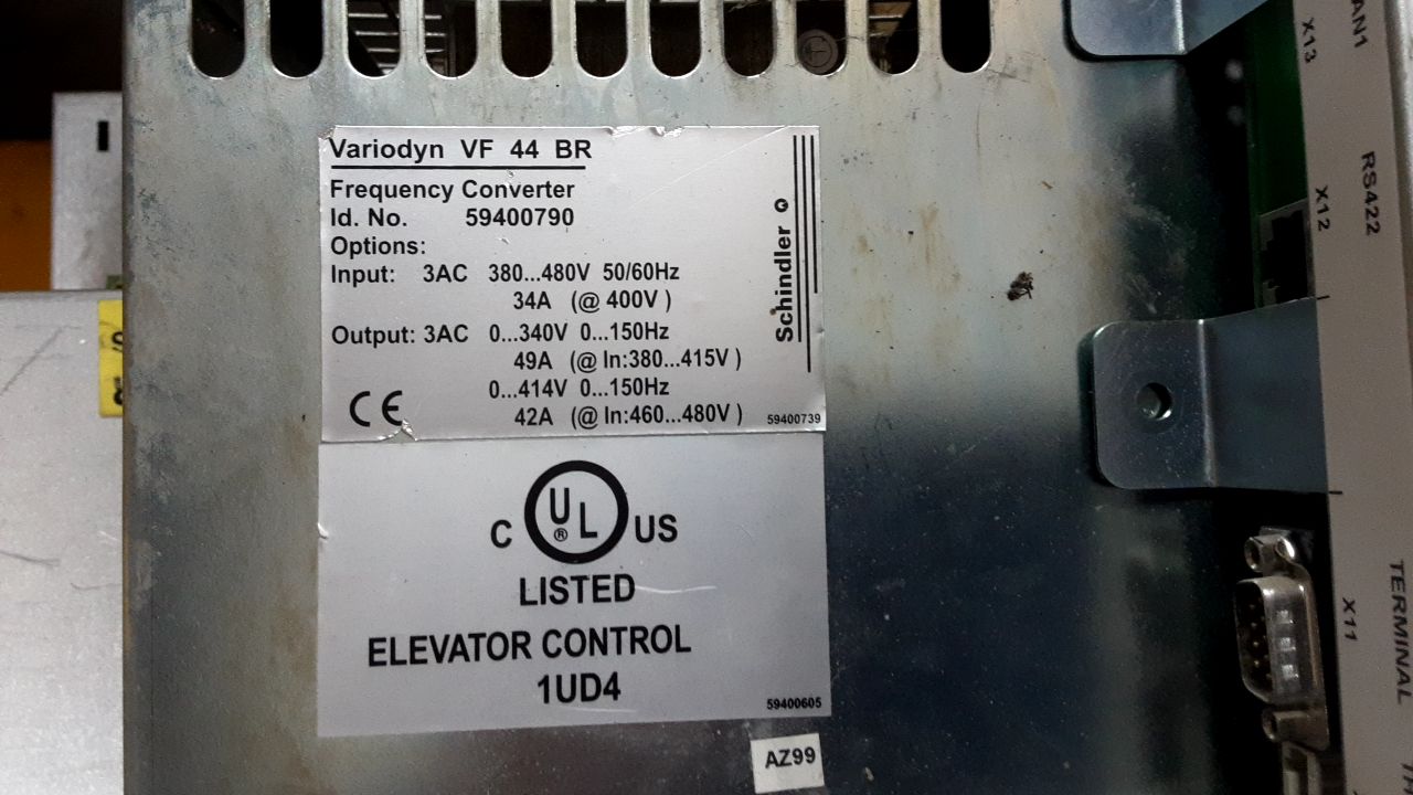 Schindler Variodyn VF44BR 59400790 Drive