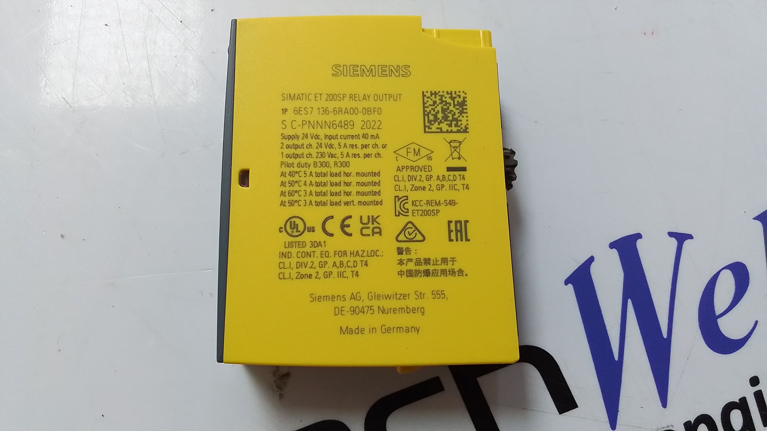 Siemens 6ES7 136-6RA00-0BF0 Relay Output