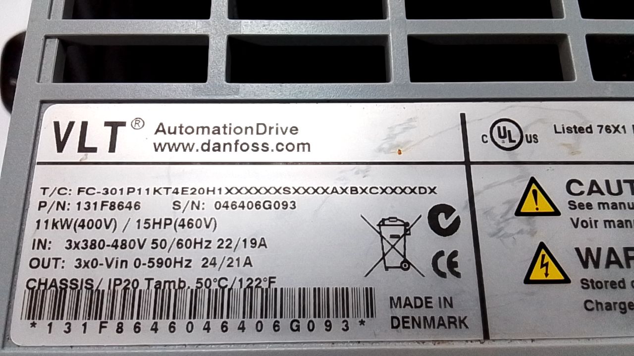 Danfoss FC-301P11KT4E20H1 Drive