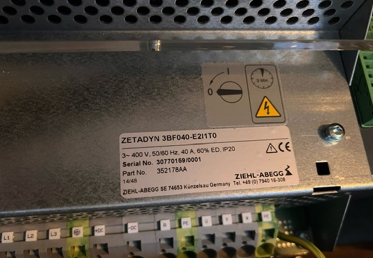 Ziehl-Abegg Zetadyn 3BF040-E2I1T0 Inverter