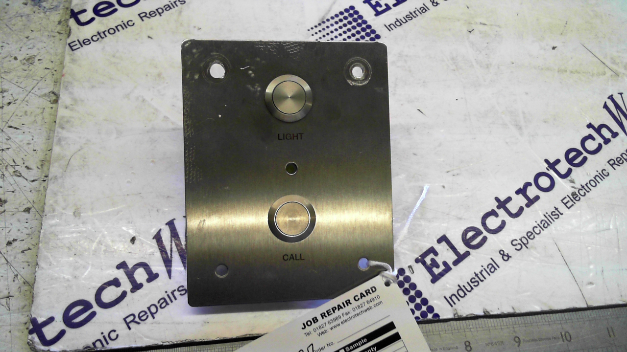 Electrotech 76006 Light & Call Button Plate