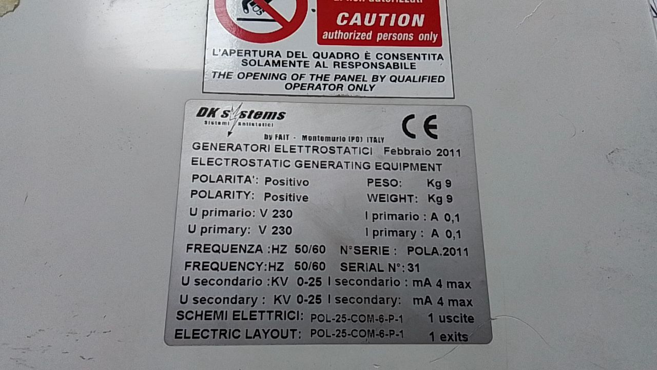 DK Systems POLA.2011 Electrostatic Generator