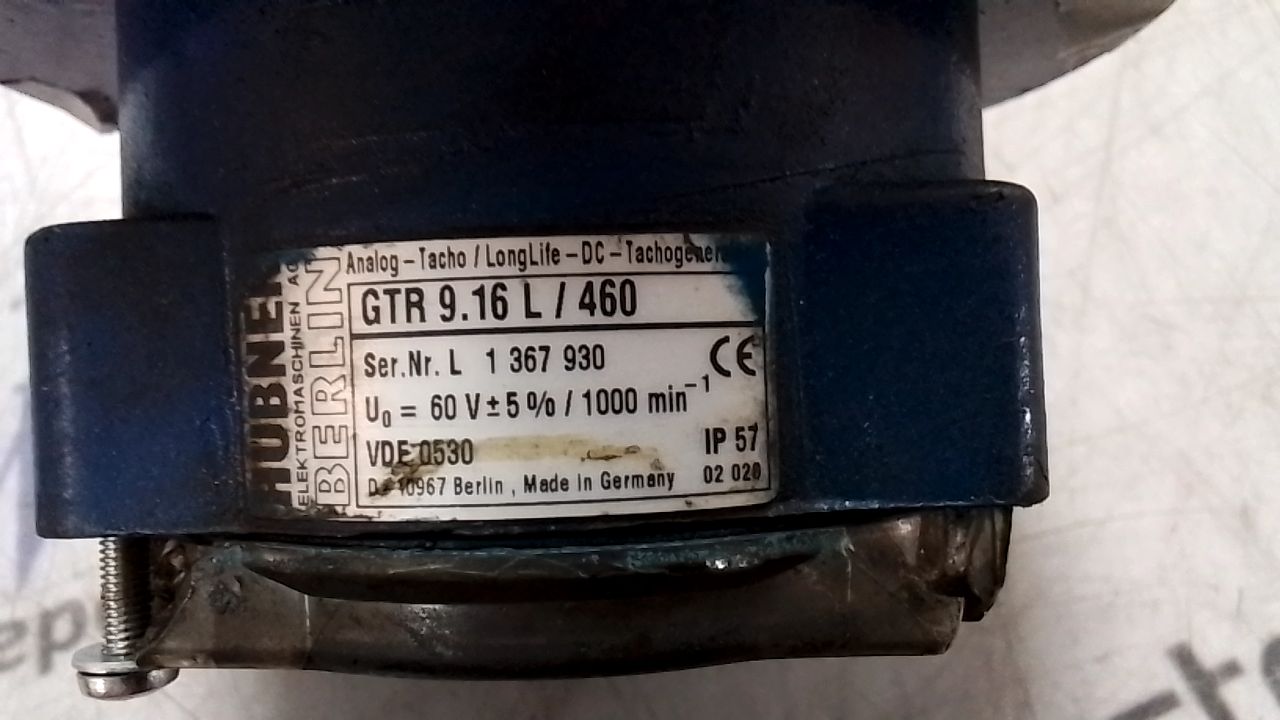 Baumer GTR9.16 L/460 Tacho Generator Encoder