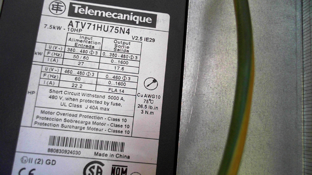 Telemecanique ATV71HU75N4 Inverter
