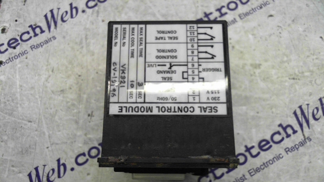Coote CV-1 5/96 Seal Control Unit