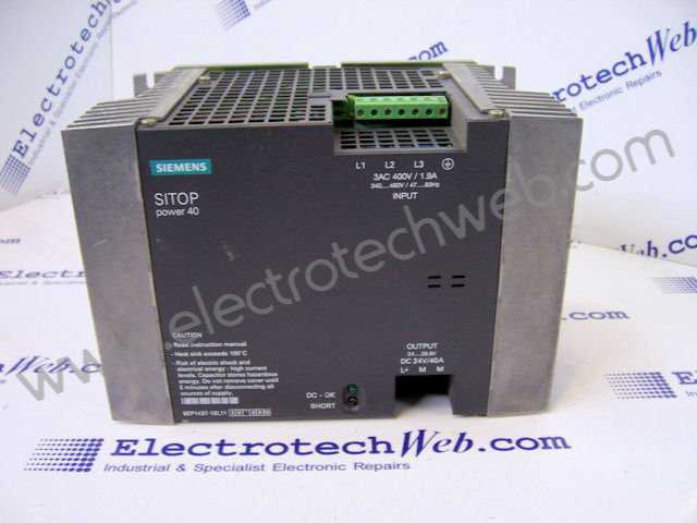 Siemens 6EP1437-1SL11 Sitop Power Supply