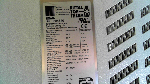 Rittal Toptherm 3384540 Cooling Unit