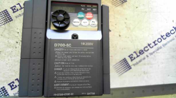 Mitsubishi FR-D720S-070SC-EC Single Phase Inverter