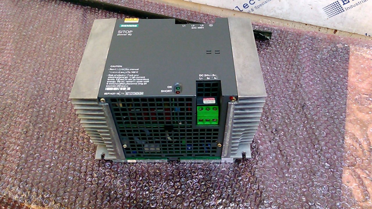 Siemens 6EP1437-1SL11 Power 40 Power Supply