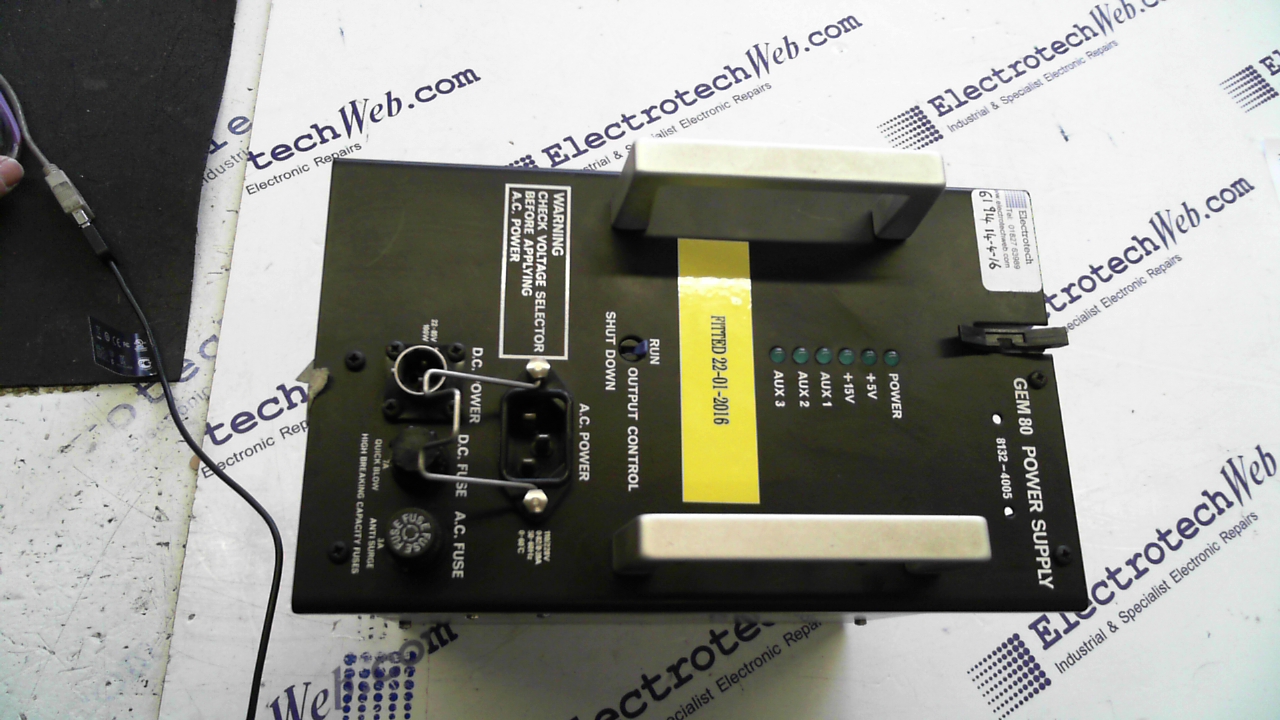 Cegelec Gem 80 8132-4005 Power Supply