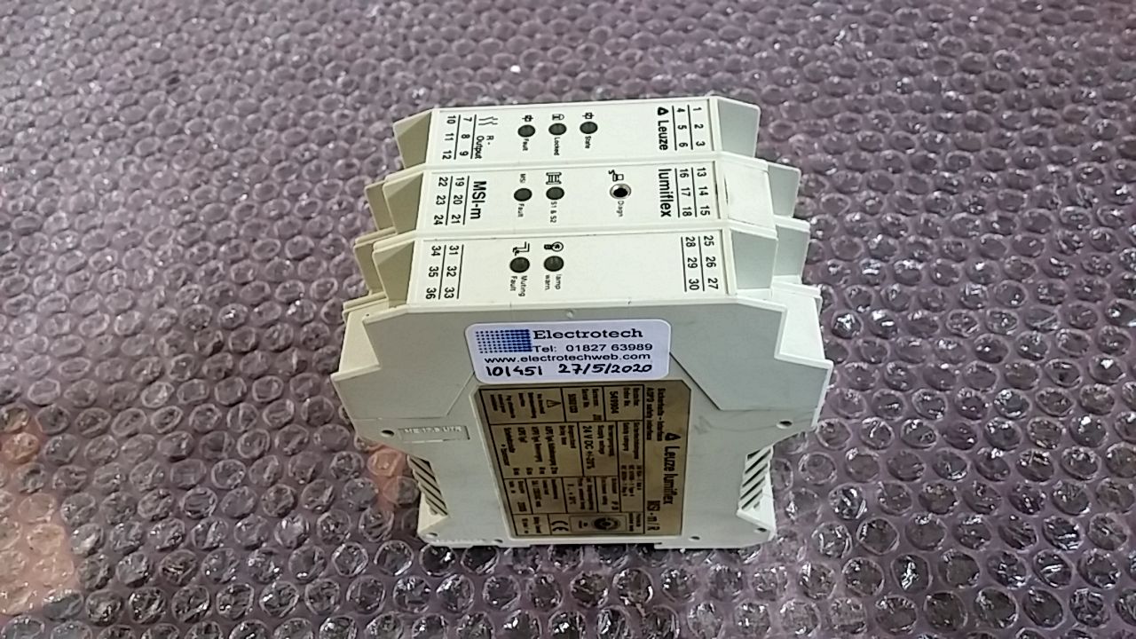 Leuze Lumiflex MSI-M/R Safety Interface Unit/3Card